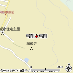 愛媛県上島町（越智郡）弓削上弓削周辺の地図