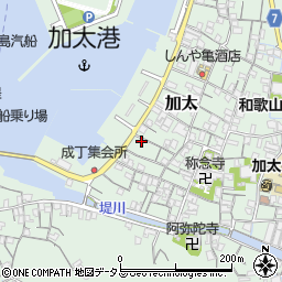 和歌山県和歌山市加太1326周辺の地図