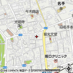 和歌山県紀の川市名手市場703周辺の地図