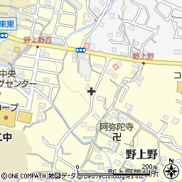 和歌山県岩出市野上野55周辺の地図