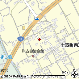 香川県丸亀市土器町西2丁目639周辺の地図