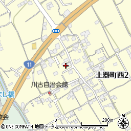 香川県丸亀市土器町西2丁目636周辺の地図