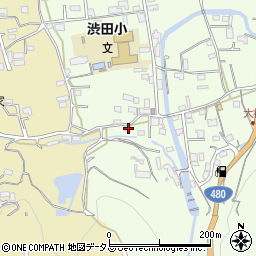 和歌山県伊都郡かつらぎ町東渋田186周辺の地図