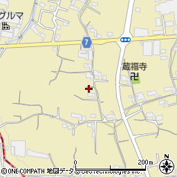 和歌山県紀の川市西三谷周辺の地図