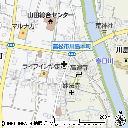 香川県高松市川島本町167周辺の地図