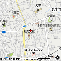 和歌山県紀の川市名手市場716周辺の地図