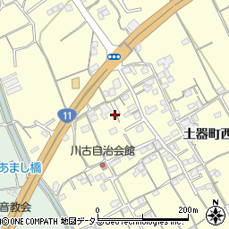 香川県丸亀市土器町西2丁目623周辺の地図
