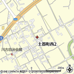 香川県丸亀市土器町西2丁目693周辺の地図