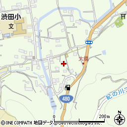 和歌山県伊都郡かつらぎ町東渋田307周辺の地図