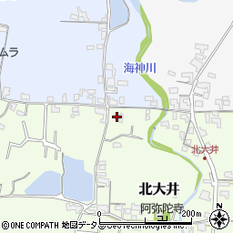 和歌山県紀の川市北大井44周辺の地図
