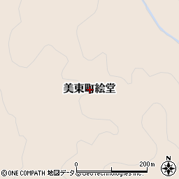 山口県美祢市美東町絵堂周辺の地図