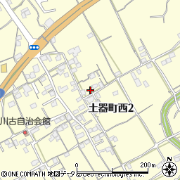 香川県丸亀市土器町西2丁目696周辺の地図