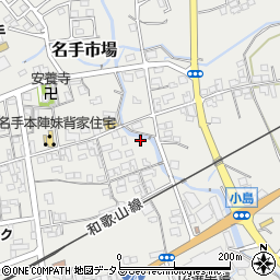和歌山県紀の川市名手市場215周辺の地図