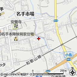 和歌山県紀の川市名手市場569周辺の地図