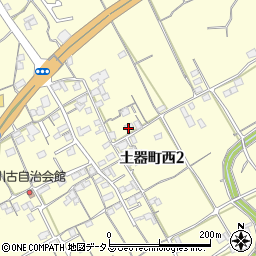 香川県丸亀市土器町西2丁目702周辺の地図