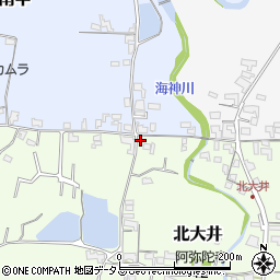 和歌山県紀の川市北大井45周辺の地図