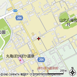 香川県丸亀市山北町482周辺の地図