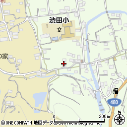和歌山県伊都郡かつらぎ町東渋田183周辺の地図