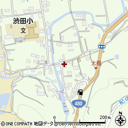 和歌山県伊都郡かつらぎ町東渋田287周辺の地図