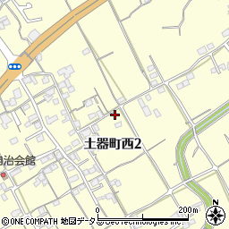 香川県丸亀市土器町西2丁目428周辺の地図