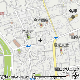 和歌山県紀の川市名手市場1424-1周辺の地図