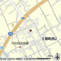 香川県丸亀市土器町西2丁目667周辺の地図