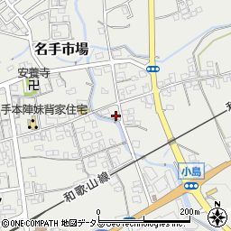 和歌山県紀の川市名手市場214周辺の地図