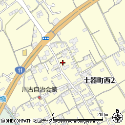香川県丸亀市土器町西2丁目666周辺の地図