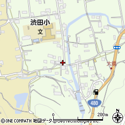 和歌山県伊都郡かつらぎ町東渋田178周辺の地図
