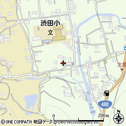 和歌山県伊都郡かつらぎ町東渋田181周辺の地図