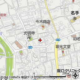 和歌山県紀の川市名手市場1422周辺の地図