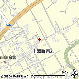 香川県丸亀市土器町西2丁目705周辺の地図