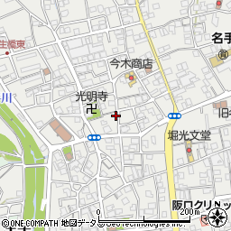 和歌山県紀の川市名手市場1443周辺の地図