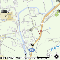 和歌山県伊都郡かつらぎ町東渋田285周辺の地図