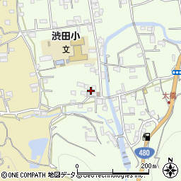 和歌山県伊都郡かつらぎ町東渋田180周辺の地図