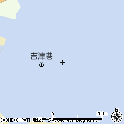 吉津港周辺の地図