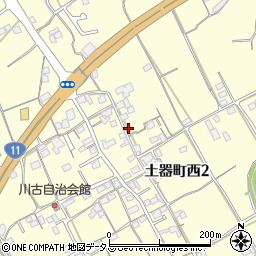 香川県丸亀市土器町西2丁目690周辺の地図