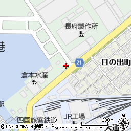 ファミリーマート多度津東港店周辺の地図