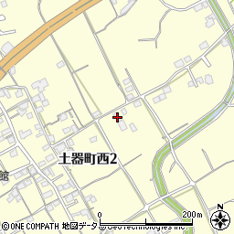香川県丸亀市土器町西2丁目406周辺の地図