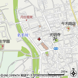 和歌山県紀の川市名手市場1382周辺の地図