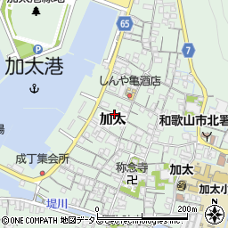 和歌山県和歌山市加太1456周辺の地図