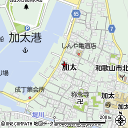 和歌山県和歌山市加太1459周辺の地図