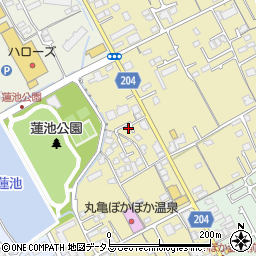 香川県丸亀市山北町442-6周辺の地図