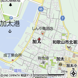 和歌山県和歌山市加太1445周辺の地図