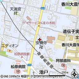 香川県木田郡三木町池戸2892-1周辺の地図
