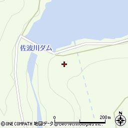 佐波川ダム周辺の地図