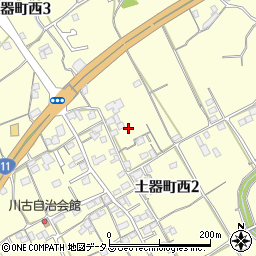 香川県丸亀市土器町西2丁目683周辺の地図