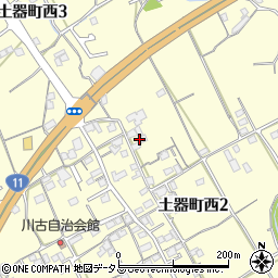 香川県丸亀市土器町西2丁目686周辺の地図