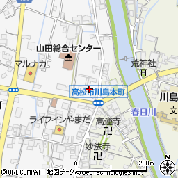 香川県高松市川島本町196周辺の地図