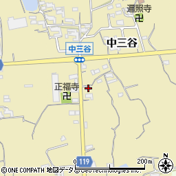 和歌山県紀の川市中三谷226周辺の地図